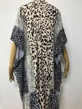 2021 dlhý sveter S-XXXL v novej veľkej veľkosti žien leopard šitie bat tričko topy camisas de mujer топ