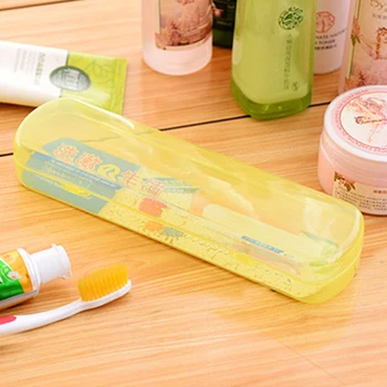Kúpeľňa príslušenstvo Prenosné vonkajšie cestovná zubná kefka zubná pasta úložný box len prázdne Transparentné candy farby