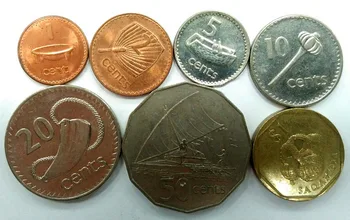 Fidži Mincí 1 Sada 7 Ks Mincí Staré Pôvodné Mince Zberateľské Vydanie Reálne Vzácne Pamätné Náhodné Rok