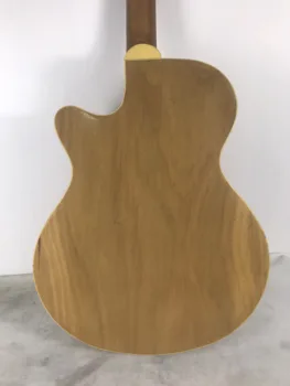 Chybný Polotovary hotové 40 palcový akustická gitara nedokončené len lakovaný 21 pražec kúta folková gitara DIY pre luthier