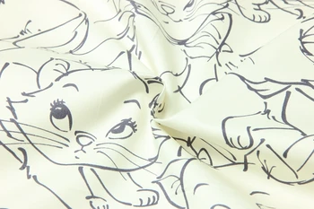 Disney Marie Mačka Tlače Bavlnenej Tkaniny pre Chlapca Oblečenie Hometextile Vankúš Vyšívanie, urob si sám