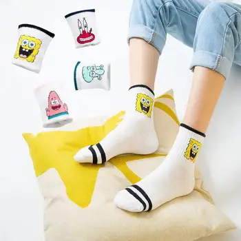 SpongeBob anime ponožky Squidward Chápadlá Patrick Star cartoon trubice ponožky bežné xxx Chlapci Cosplay Deti Narodeninám ponožka
