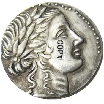 G(43)IONIA. Milétu. Ca. 170-160 BC. AR tetradrachm Strieborné Pozlátené Kópiu Mince