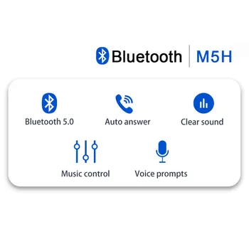 Prilba Bezdrôtový Headset Bluetooth 5.0 Slúchadlo Auto Odpovedať Hands-free Motocykel palubného telefónu Ourdoor Športové Slúchadlá S Mikrofónom