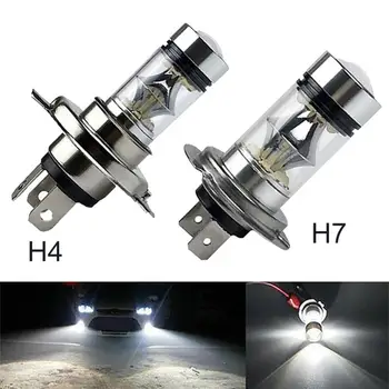 100W H4 H7 Super Svetlé 20SMD LED Auto Denných prevádzkových Jazdy Hmlové Svetlo Lampy