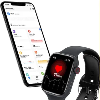 Pôvodné Smart Hodinky pre Muža, Ženy, 1.69 palcový Sledovať Series 7 s Logom IWO 13 Smartwatch Kompatibilné s iOS a Android telefóny
