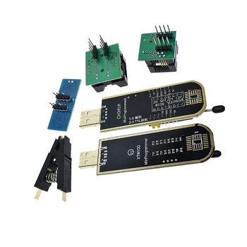 CH341A XTW100 24 25 Série EEPROM, Flash BIOS CH341 USB Prepojovací Modul + SOIC8 SOP8 Test Klip Pre EEPROM 93CXX / 25CXX / 24CXX