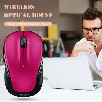 Logitech Wireless Mouse M325 Tichý Myš S 3 Tlačidlami 1000 DPI 2,4 GHz Hernej Myši Štyroch smeroch Valec pre Mac OS/Okno