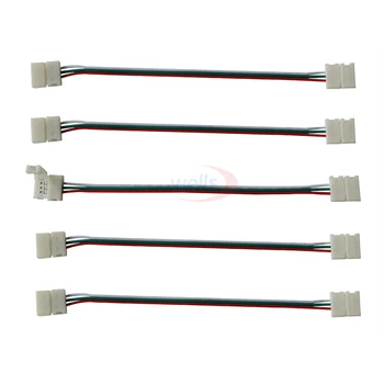 5-100ks 2pin 3pin 4pin 5pin konektor dvojitý Konektor Kábel Pre 3528 5050 WS2811 5050 RGB RGBW LED pásy Svetla
