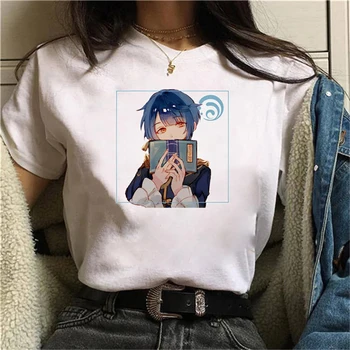 Nová Hra Genshin Vplyv Estetické Grafické T Košele Plus Veľkosť 5xl Japonskom Štýle, Nadrozmerné T Shirt Anime Žena Tshirts Y2k Topy