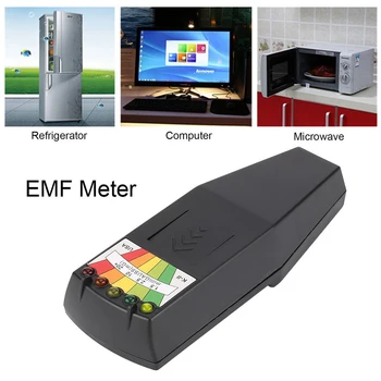K2 Elektromagnetického Poľa EMF Gauss Meter Ghost Lov Detektor Prenosné EMP Magnetické Pole Detektora 5 LED Gauss Meter