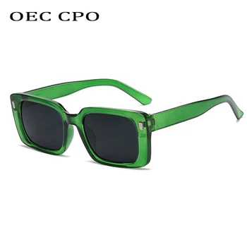 OEC CPO Malé Námestie, slnečné Okuliare Ženy Vintage Obdĺžnik Slnečné Okuliare Ženské Odtiene Retro Okuliare UV400 Gafas Dropshipping O1266