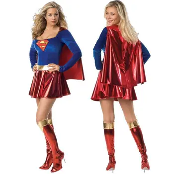 Ženy Halloween Party Dámy Superwomen Superhrdina Maškarný Divu, Super Dievča Kostým