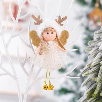 Vianočné Bábika Anjel Prívesok Ozdoby na Vianočné stromčeky Veselé Vianočné Dekorácie pre Domov Nový Rok, Vianoce, Darček pre Deti
