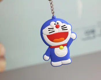 COSANER Doraemon Štýl Anime prívesok na PVC Obrázok Keyring Keychain Keyholder Narodeninám Unisex NOVÉ