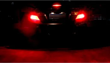 ANGRONG 2x Červená 1156 BA15s P21W 382 Auto, LED Svetlo 15 SMD 2835 LED Žiarovka Brzda Stop DRL Svetlo Lampy