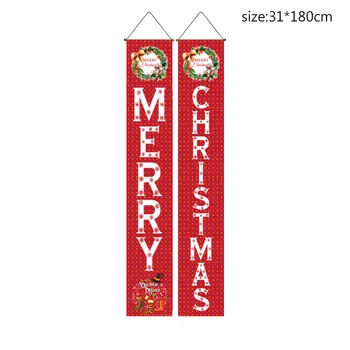 31x180cm Vianočné Couplet baletu luskáčik Veselé Vianočné Snehuliak Navidad Elk 4 Štýly Banner Noel Dekor Pre Domáce 2021 Deti Prospech