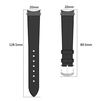 PU Kožené Pásmo Pre Samsung Galaxy Sledovať 4 40 mm 44 mm Športové Popruh Pre Galaxy Sledovať 4 Classic 42mm 46 mm Watchband Popruh