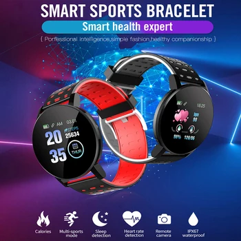 1.44-ch Displej 119 Plus Smart Hodinky Šport Fitness Inteligentný Náramok Srdcovej frekvencie, Krvného Tlaku Bluetooth Smartwatch Muži Ženy Hodinky