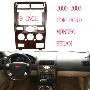BYNCG 9 palcový Fasxia Car Audio Rámik autorádia Fascia,gps navigácie fascia panel je vhodný 2000-2003 FORD MONDEO SEDAN