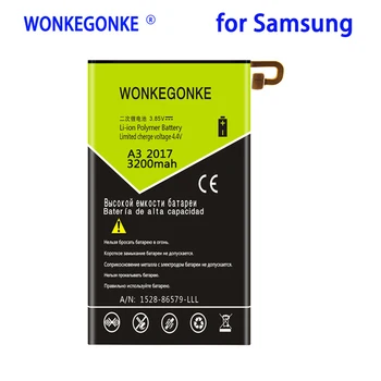 WONKEGONKE 3200mah EB-BA320ABE Batérie pre Samsung Galaxy A3 2017 A320F batérie