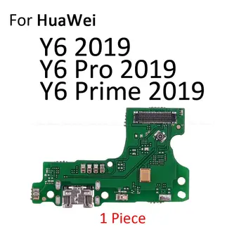 Nabíjací Dock Nabíjania cez USB Port Konektor Rada Mikrofón Mic Flex Kábel Pre HuaWei Y9 Y6 Y7 Pro Y5 Lite Prime GR5 2017 2018 2019