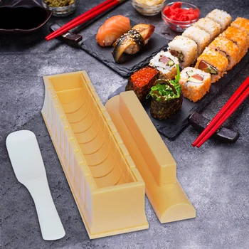 Kolo Sushi Maker Auta Dodávky Ryža Roll Formy Sushi Maker Nástroj Nastaviť Trvanlivé Potraviny-Materiálov triedy Zabrániť Priľnavosť