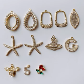 DIY šperky príslušenstvo temperament diamond intarzované a perlový náhrdelník prívesok šperky, doplnky, materiály