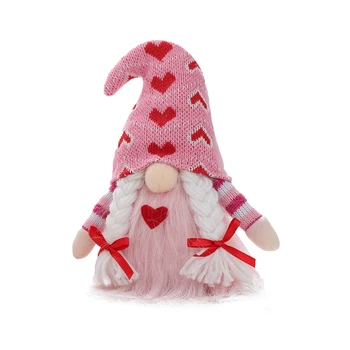 Valentín Gnome Plyšové Pán Pani Škandinávskych Tomte Elf Dekorácie Švédsky Tomte Trpaslík Figúrky Tabuľka Dekor