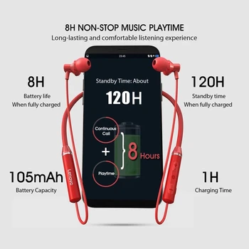 Lenovo Slúchadlá Bluetooth5.0 Bezdrôtový Headset Magnetické Neckband Slúchadlá HE05 Nepremokavé Športové Slúchadlá s potlačenie Šumu Mikrofónu