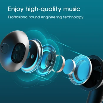 Boei Smart Touch Automatické Spárovanie Bluetooth Slúchadlá Vodotesné Slúchadlá HiFi Stereo Hudby Rýchle Nabíjanie Bezdrôtové Slúchadlá