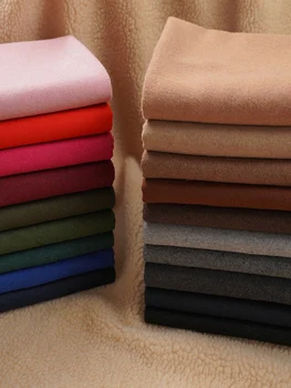 Vlnené Tkaniny Solid Farba Imitácia Cashmere pre Kabát Oblečenie, Sukne Diy Brocade, Šitie Čierna Biela Čierna Modrá Sivá Červená Textilné