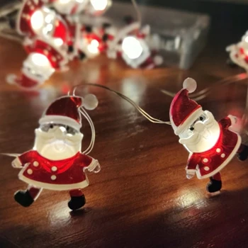 Hot Predaj 20 Led 2m Vianočné String Ľahké batériové Vianočný Strom Dekoratívne Víla Svetlo Pre Vnútorné Vonkajšie Domácej Strane