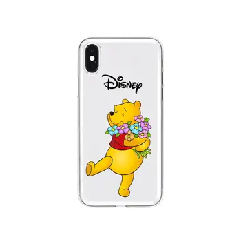 Winnie the Pooh Anime Transparentné Telefón puzdro Pre Xiao Redmi Poznámka 10 9S 8 7 6 5 Pro T Y1 Anime Silikónový Kryt Pre
