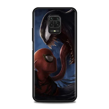 Telefón puzdro Pre Xiao Redmi Poznámka 9s 9 8 Pro 10 Pro 7 8t 9 4G 10 5G Black Coque Fundas Marvel Jed Iron Man Spider-Man Deadpool