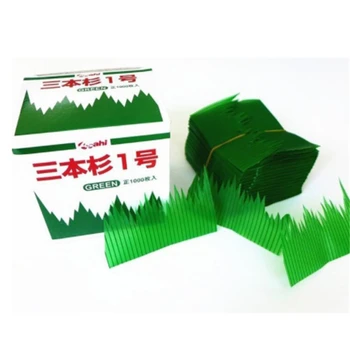 1000pcs /Box Zelenej Listovej Japonského Jedla Sushi Dekorácie Listy Sushi Trávy Tvorivé Plastové Leaf Sashimi Dekor Nástroje