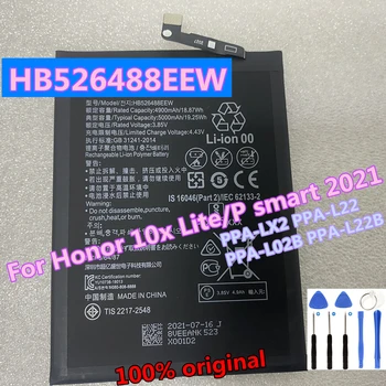 Pôvodné 5000mAh HB526488EEW Pre Huawei P Smart 2021 PPA-LX2 PPA-L22 PPA-L02B PPA-L22B Pre Česť 10x Lite Batérie