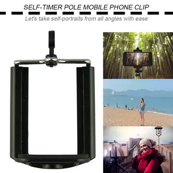 Tripod Mount Adaptér mobilného Telefónu Držiteľ Klip Kamery na Stenu pre Selfie Samospúšť Monopod Statív
