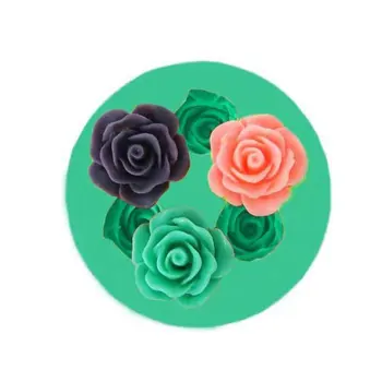 Doprava zadarmo tri ruže kvet kuchynské náradie fondant tortu silikónové formy čokoláda pečenie dekorácie, sladkosti cukru Živice plavidlá