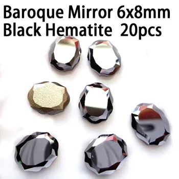 20PCS Mix Farby crystal Tipy na Nechty, Kamienky Barokové Zrkadlo Pixie Ozdobný kameň 3D Manikúru, Nail Art Dekorácie, Šperky, Prívesky