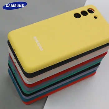 Samsung Originálne S21 Plus Note20 Ultra Tekutý Silikónový Telefón Puzdro Pre Samsung Galaxy Note20 S20 S21 Plus Ultra Úplné Pokrytie Prípade
