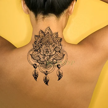 Nepremokavé Dočasné Tetovanie Nálepky, kvet, list totem falošné tatto flash tetovanie veľké Nálepky art tetovanie pre dievča ženy muži
