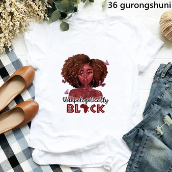 Veselé Vianoce Africké Čierne Dievča Magic Grafické Tlače T-Shirt dámske Oblečenie Zábavné Melanínu Dope Tričko Femme T Košele, Topy