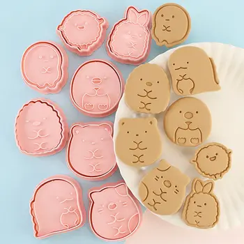 8pcs/set Sumikkogurashi Biscuit Plesne Cartoon 3D Plastové Cookie Formy Cookie Zdobenie Nástroje, Formy na Pečenie Cookie Príslušenstvo