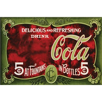 Cool Cola Tin Znamení Kovu Plagát Vintage Dekor Koks Plech Plakety Dekorácie pre Bar, Kaviareň, Reštaurácia Železa Painti