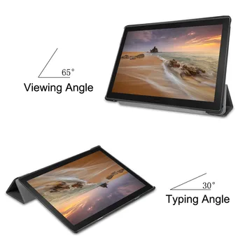 3 Skladacie Smart Flip PU Kožené puzdro pre Asus ZenPad 3S 10 Z500M 9.7 palca Stojan, kryt pre Asus Z500m Ochranné Prípad Tabletu