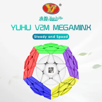 Yu hu V2 M 3x3x3 Magnetické magic cube YongJun Megaminx Kocka 3x3x3 Megaminxeds kocka Profissional magic cube puzzle Vzdelávania Hračky