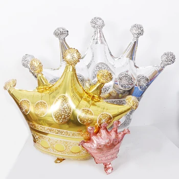 1pcs veľkú zlatú korunu hélium balón princezná koruny fóliové balóniky pre happy birthday svadobné party detské dekorácie