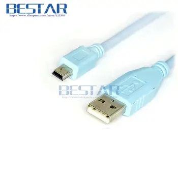 CAB-CONSOLE-USB USB 5p muž Na mini 5 pin 5pin muž Kábla 1.8 m 6 Pre CISCO WS-C3750X 2921 2911 2951 Rozvádzača Káblami