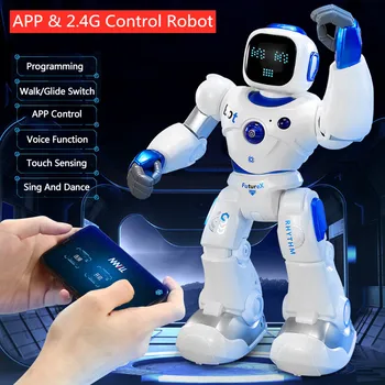 Inteligentné APLIKÁCIE Ovládanie 2.4 G RC Robot Môže Spev, Tanec Telefón Ovládací Program Robota Pre Deti Chodili Kĺzať Dotykový Snímač Záznam